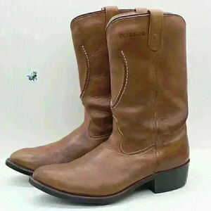 Sheplers Men's Tan Leather Elastomeric Fiber Insole Western Boots Size US 11 D